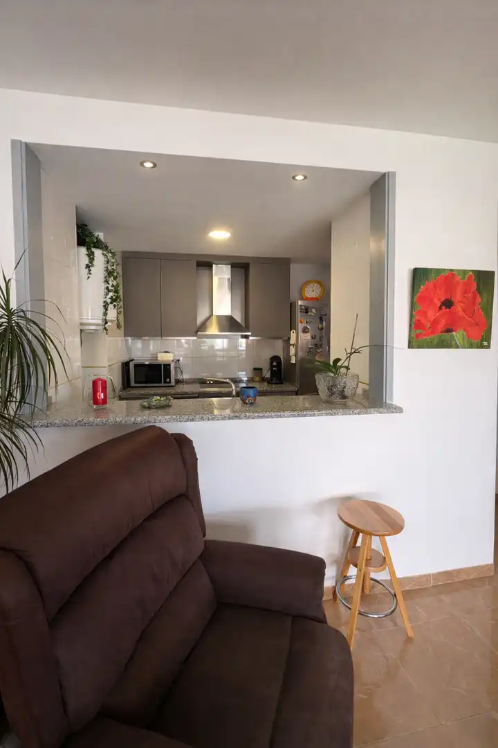 Kitchen of Flat for sale in Roses  with Heating, Terrace and Storage room