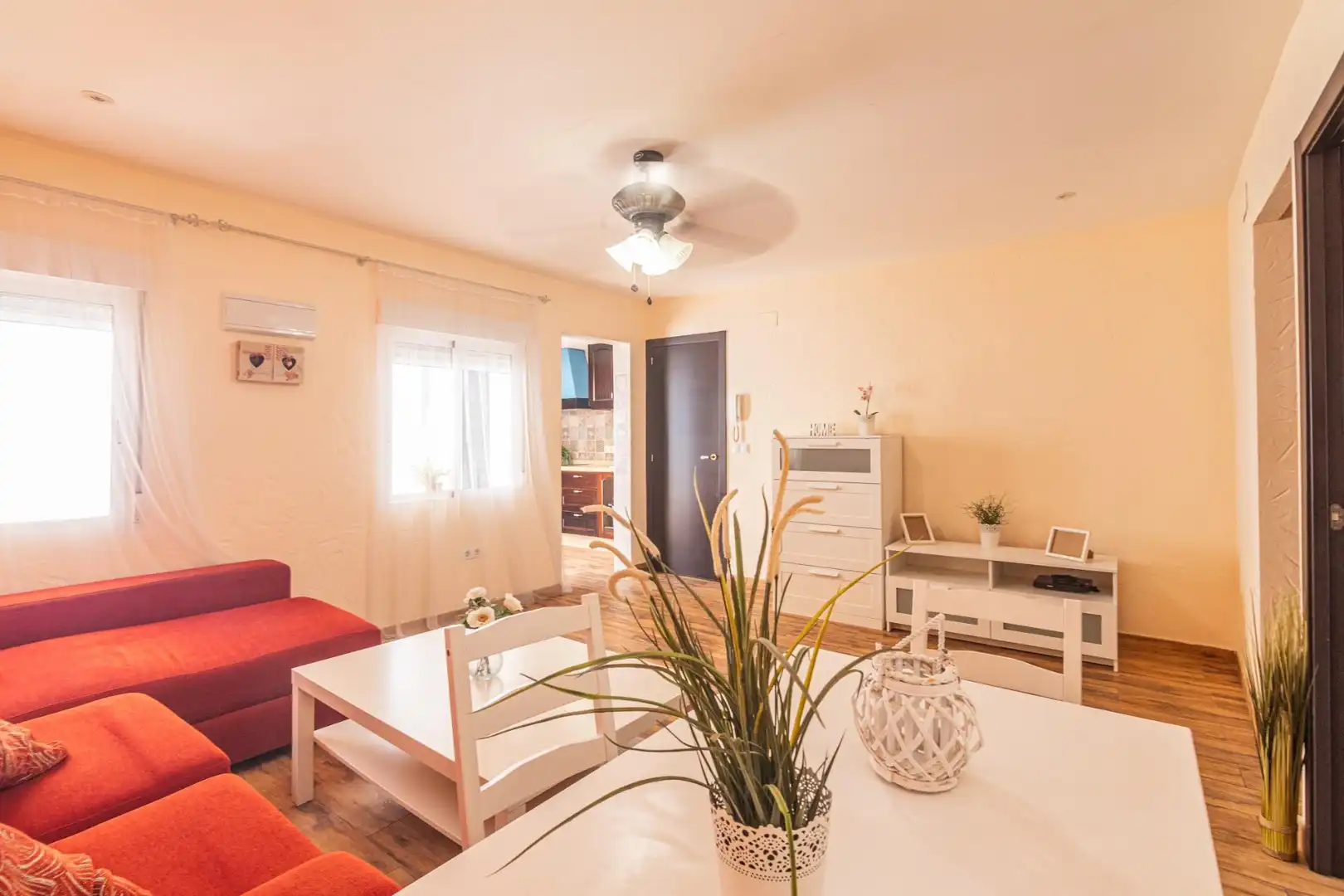 Living room of Flat for sale in Elche / Elx  with Furnished and Balcony