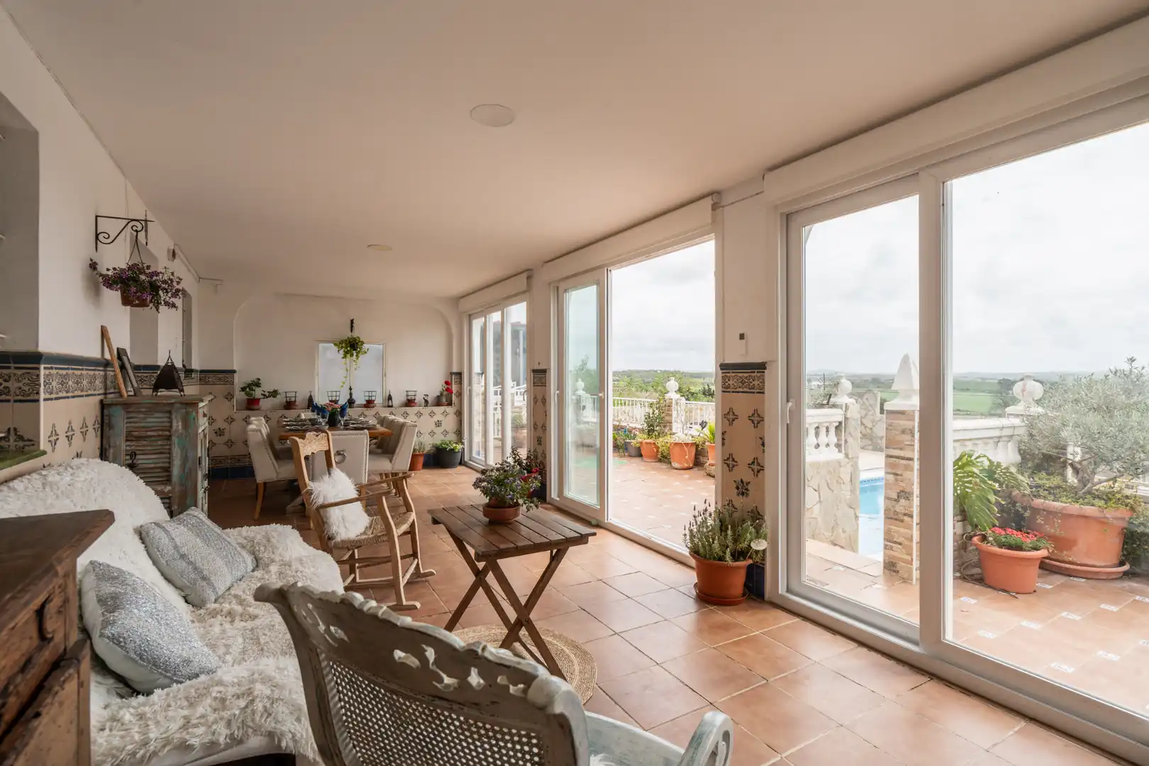 Sala de estar de Casa o chalet en venta en Chiclana de la Frontera con Aire acondicionado, Calefacción y Jardín privado