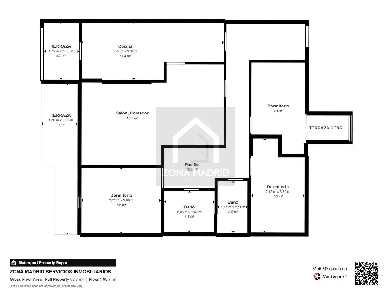 Piso en venta en Madrid con Aire acondicionado, Calefacción y Terraza