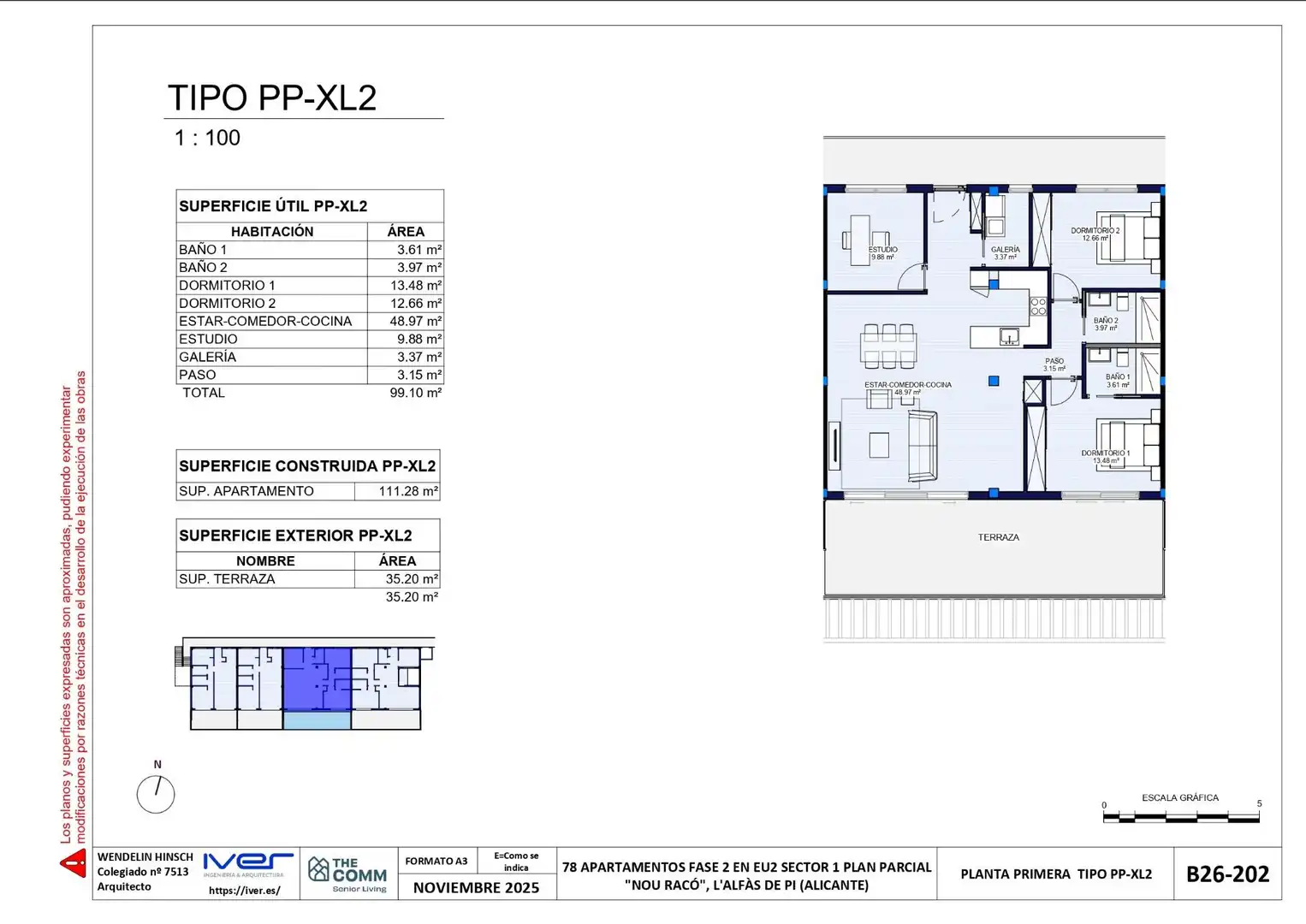 Apartamento en venta en L'Alfàs del Pi con Aire acondicionado, Calefacción y Jardín privado