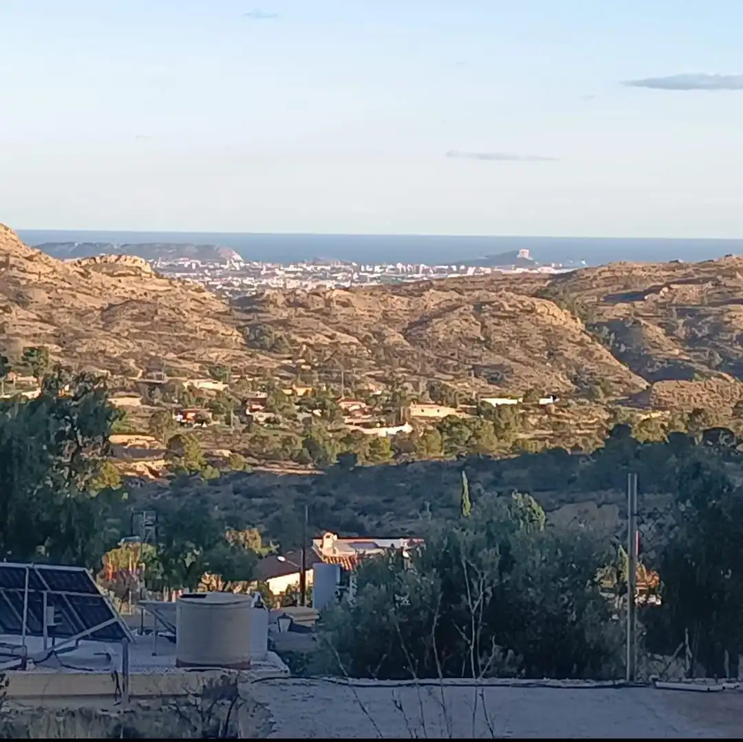 Vista exterior de Casa o chalet en venta en Agost con Aire acondicionado, Jardín privado y Terraza