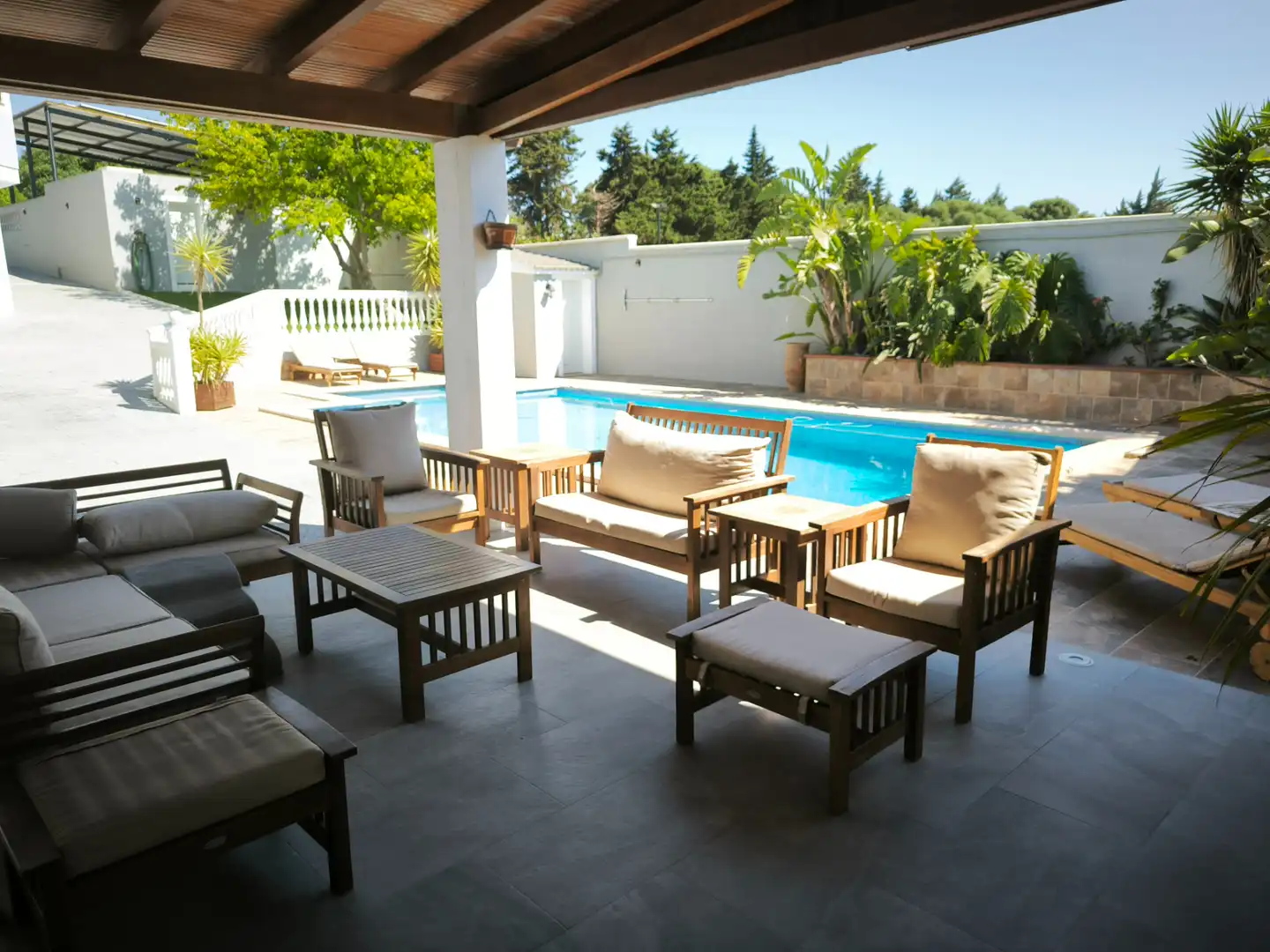 Terrasse von Haus oder Chalet zum Verkauf in San Roque mit Klimaanlage, Terrasse und Schwimmbad