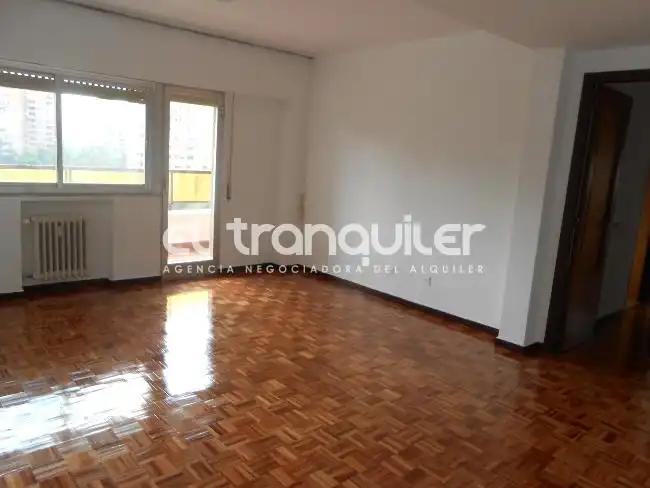 Sala d'estar de Pis en venda en Madrid amb Parquet i Terrassa