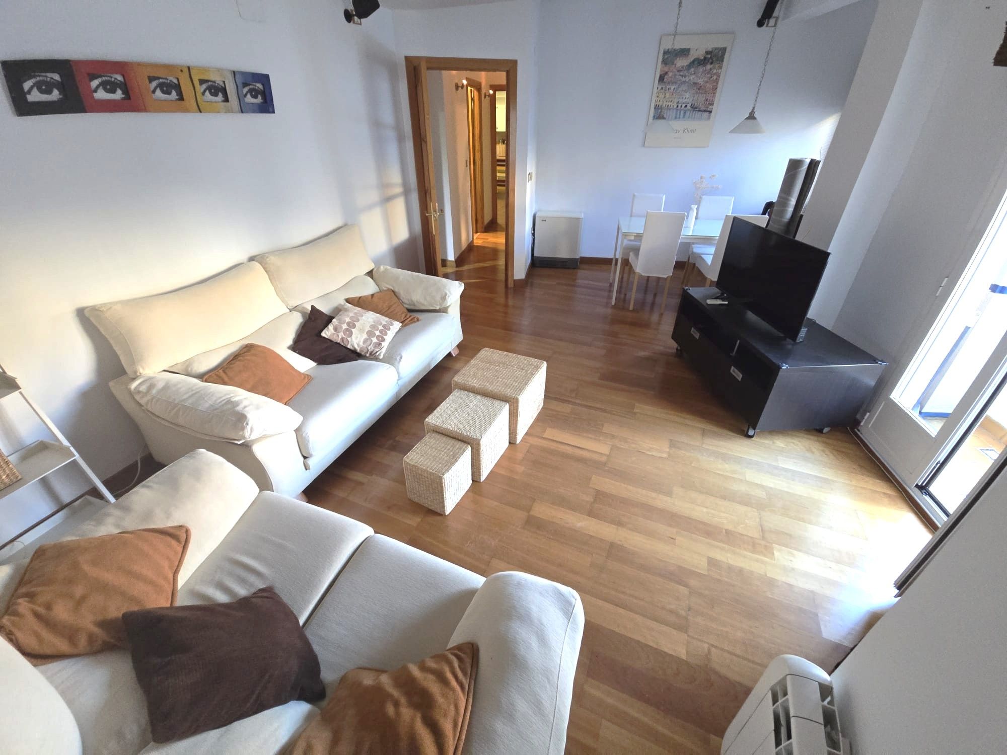 Sala d'estar de Apartament de lloguer en Cáceres Capital amb Aire condicionat, Calefacció i Terrassa