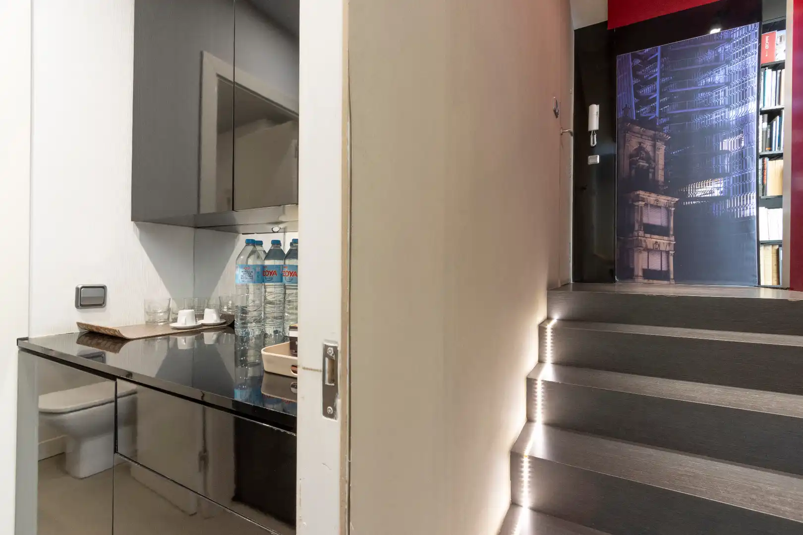 Kitchen of Office for rent in Barcelona  with Air Conditioner and Furnished