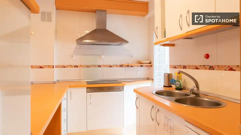 Kitchen of Flat for rent in Madrid  with Air Conditioner, Heating and Furnished