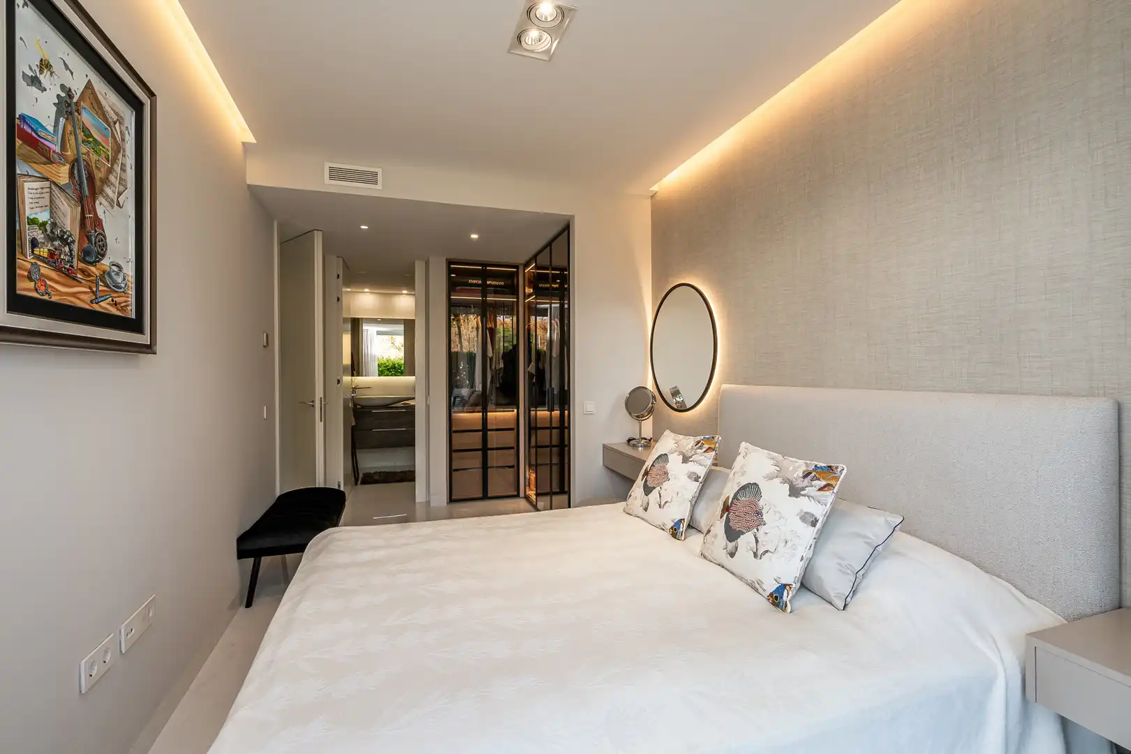 Bedroom of Ground floor for sale in Estepona  with Air Conditioner, Private garden and Terrace