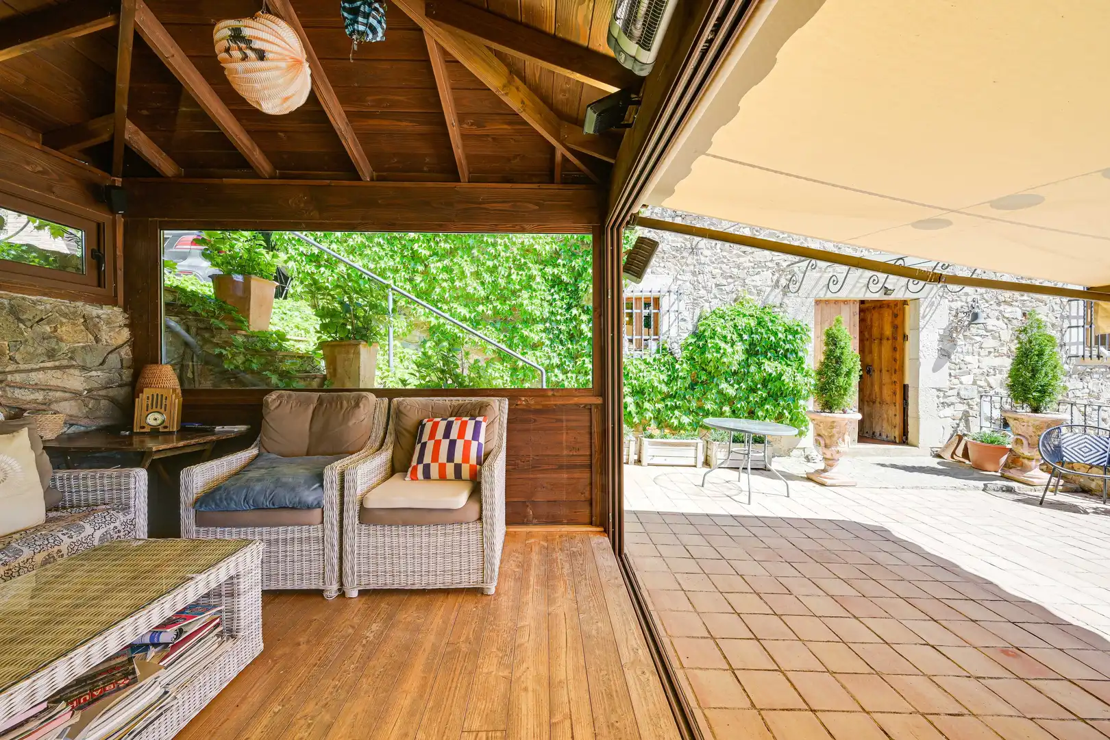 Terraza de Finca rústica en venta en Amer con Aire acondicionado, Calefacción y Terraza