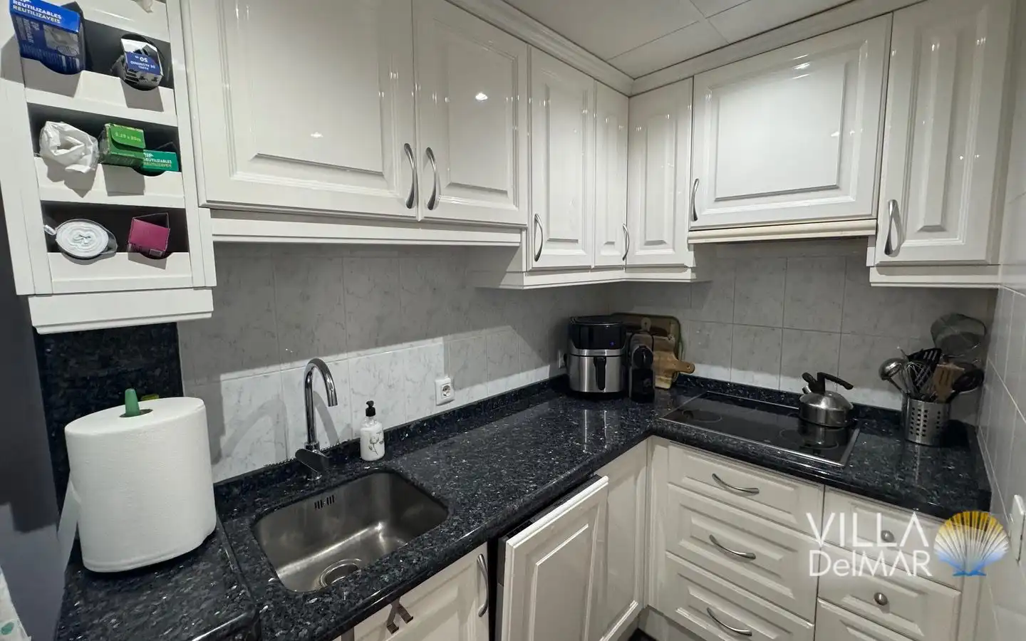 Cuina de Apartament en venda en Calpe / Calp amb Aire condicionat, Calefacció i Terrassa