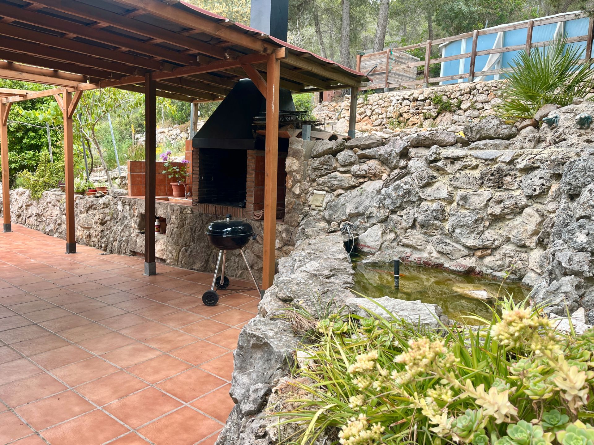 Terrassa de Casa o xalet en venda en Begues amb Calefacció, Jardí privat i Terrassa
