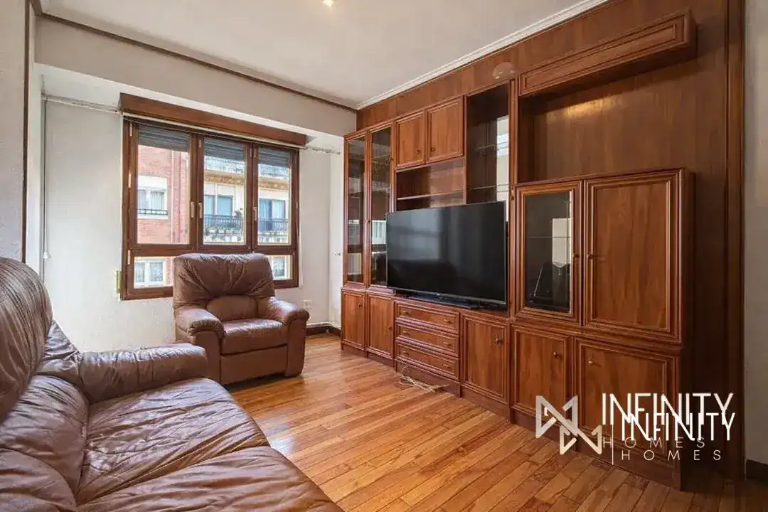 Living room of Flat for rent in Galdakao  with Heating, Terrace and Furnished