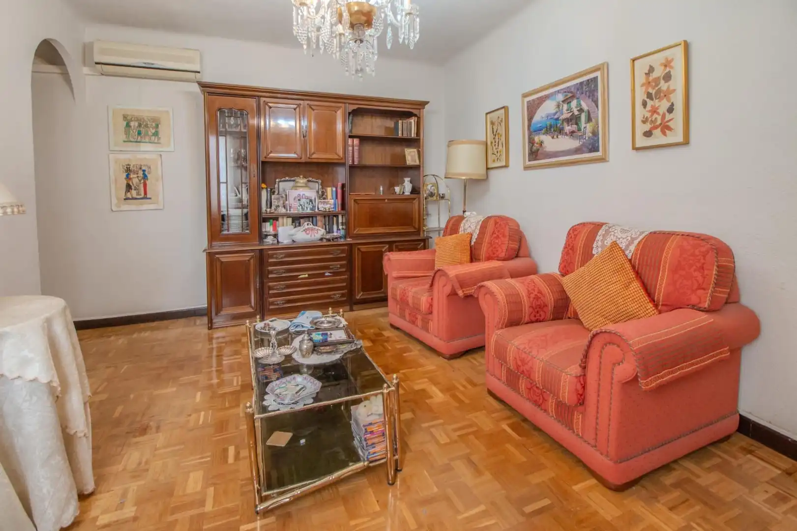 Sala de estar de Apartamento en venta en Madrid con Calefacción y Parquet