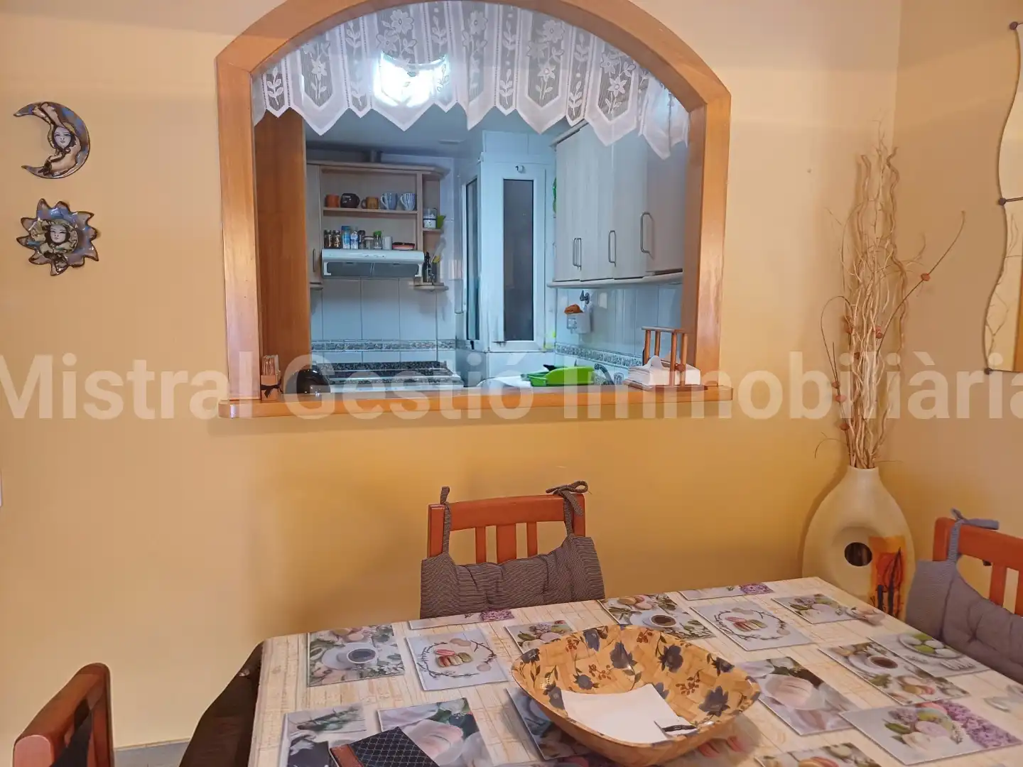Küche von Dachboden zum Verkauf in Calafell mit Klimaanlage, Terrasse und Möbliert