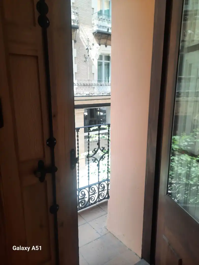 Balcony of Flat for rent in Zaragoza  with Air Conditioner, Heating and Parquet flooring
