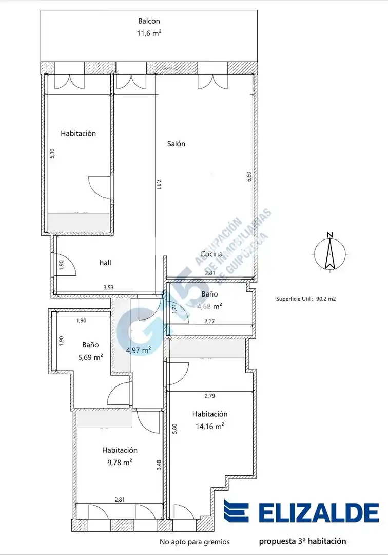 Piso en venta en Euskal Herria Kalea, Parte Vieja