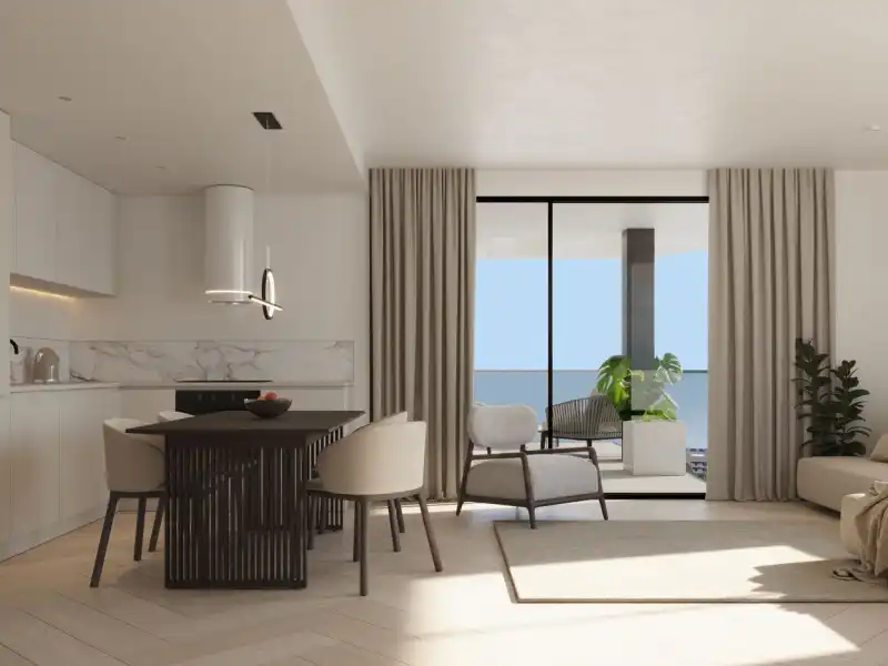Living room of Flat for sale in Calpe / Calp  with Air Conditioner, Private garden and Terrace