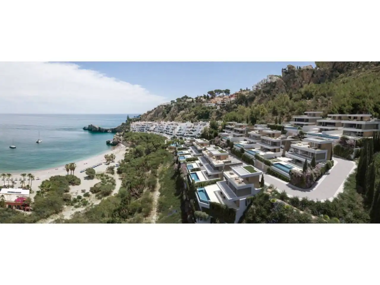 Vista exterior de Casa o chalet en venta en Almuñécar con Aire acondicionado, Terraza y Piscina