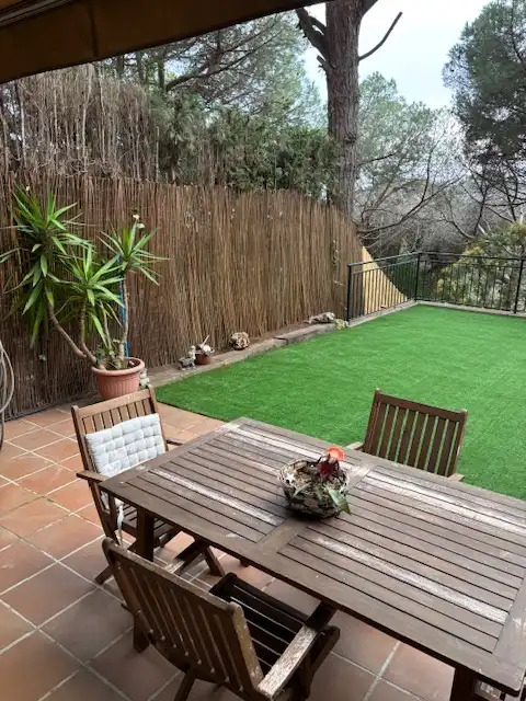 Terrassa de Casa adosada en venda en Mataró amb Aire condicionat, Calefacció i Jardí privat