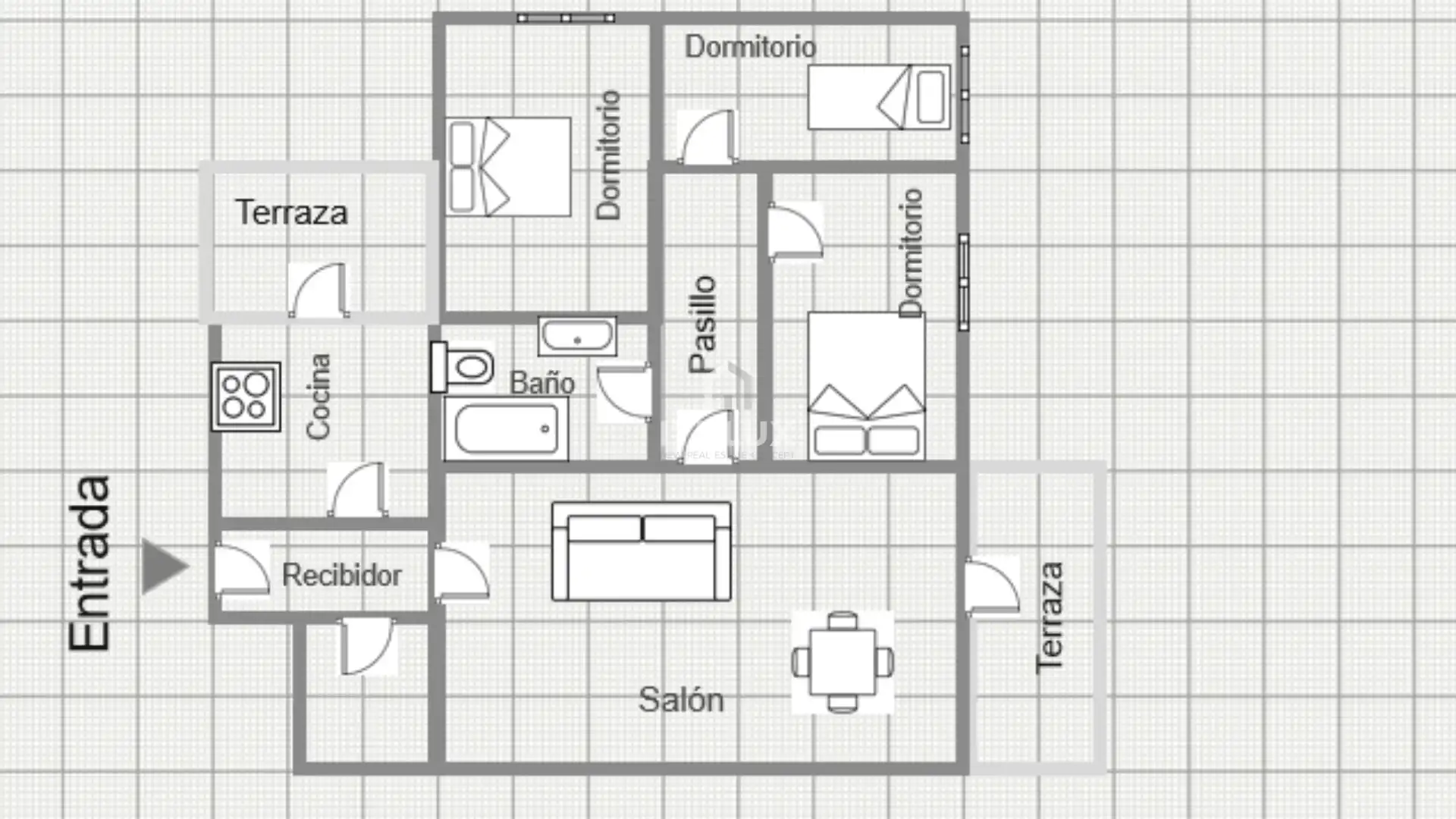 Flat for sale in Castuera  with Air Conditioner, Terrace and Storage room