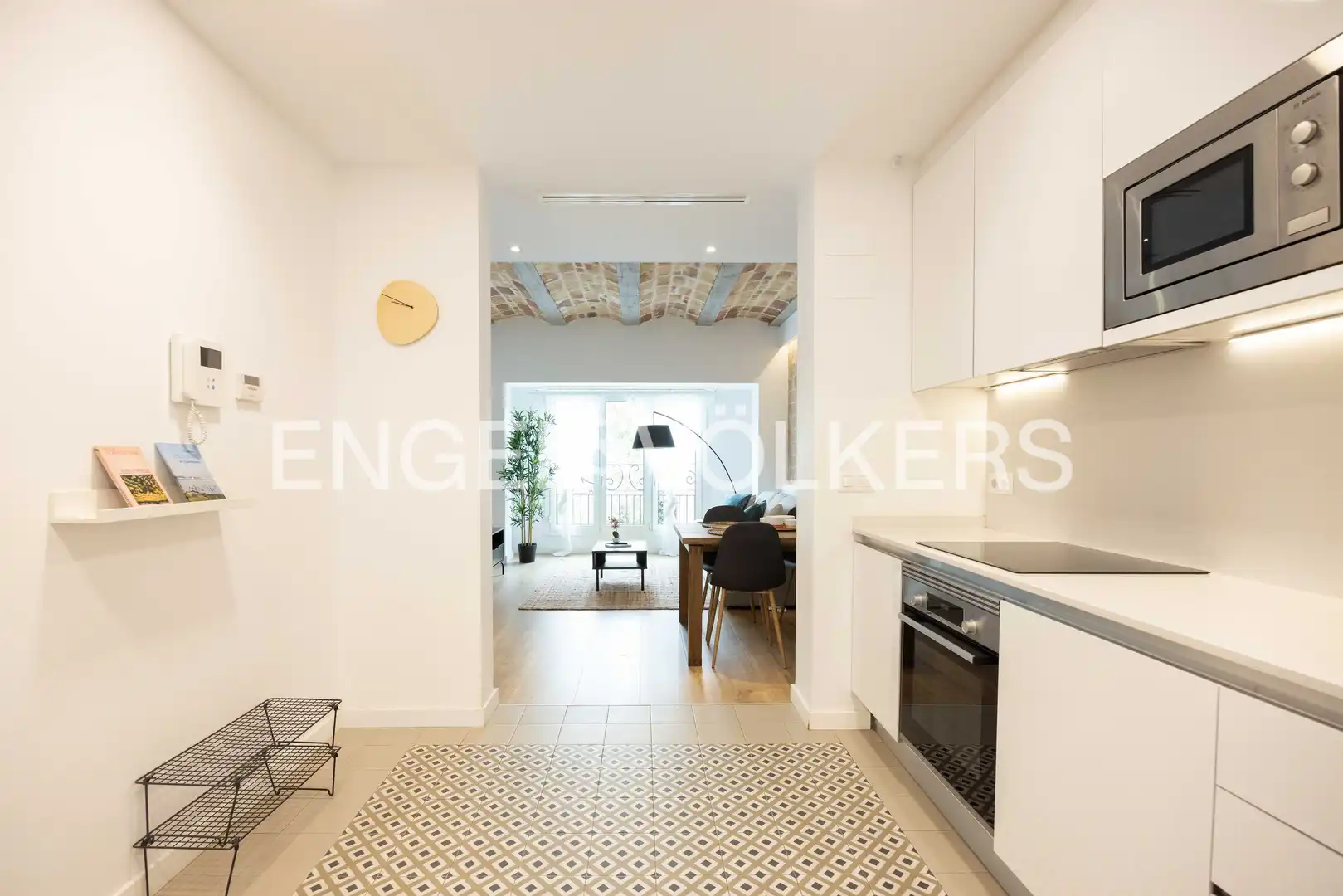 Küche von Wohnung zum Verkauf in Barcelona mit Klimaanlage, Heizung und Parkett