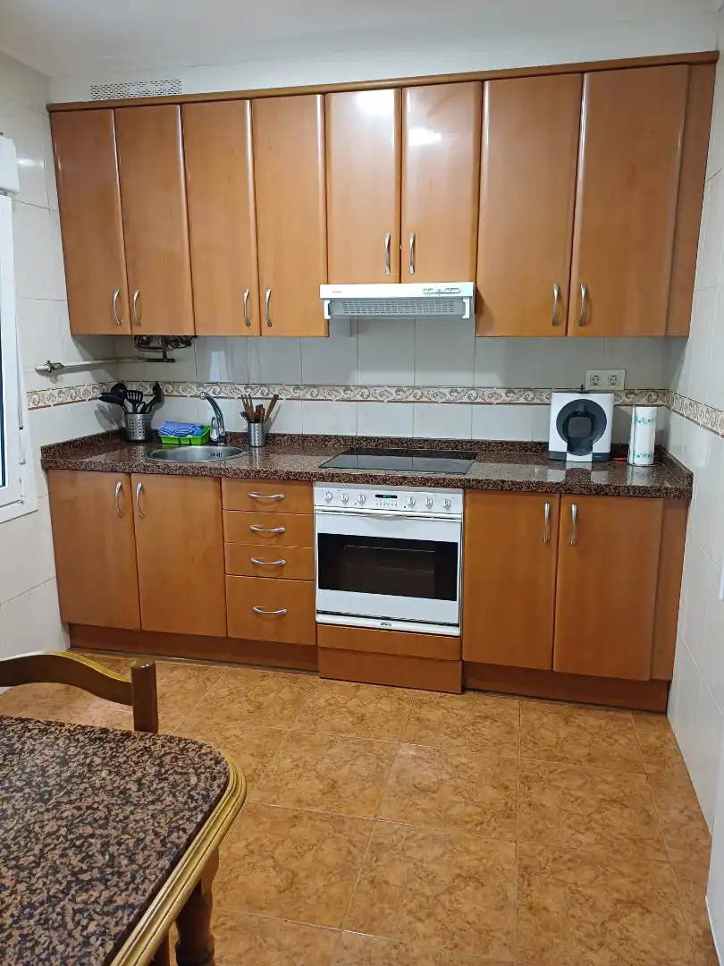 Kitchen of Apartments for rent in Gijón   with Heating, Furnished and Internet