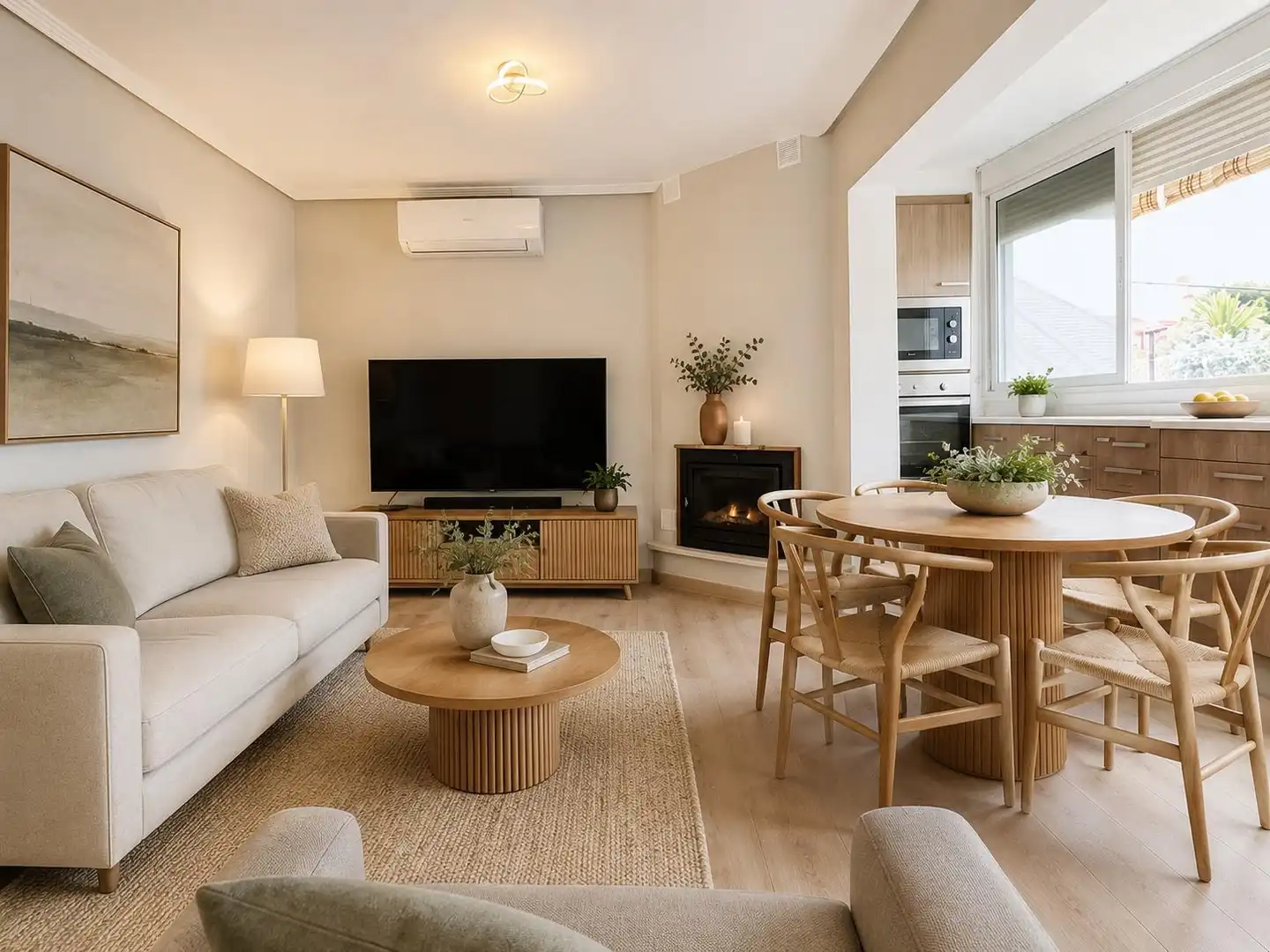 Living room of Flat for sale in El Campello  with Air Conditioner, Heating and Private garden