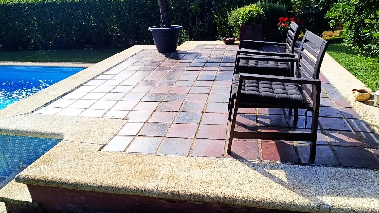 Terrassa de Casa o xalet en venda en Palacios del Pan amb Calefacció, Jardí privat i Terrassa