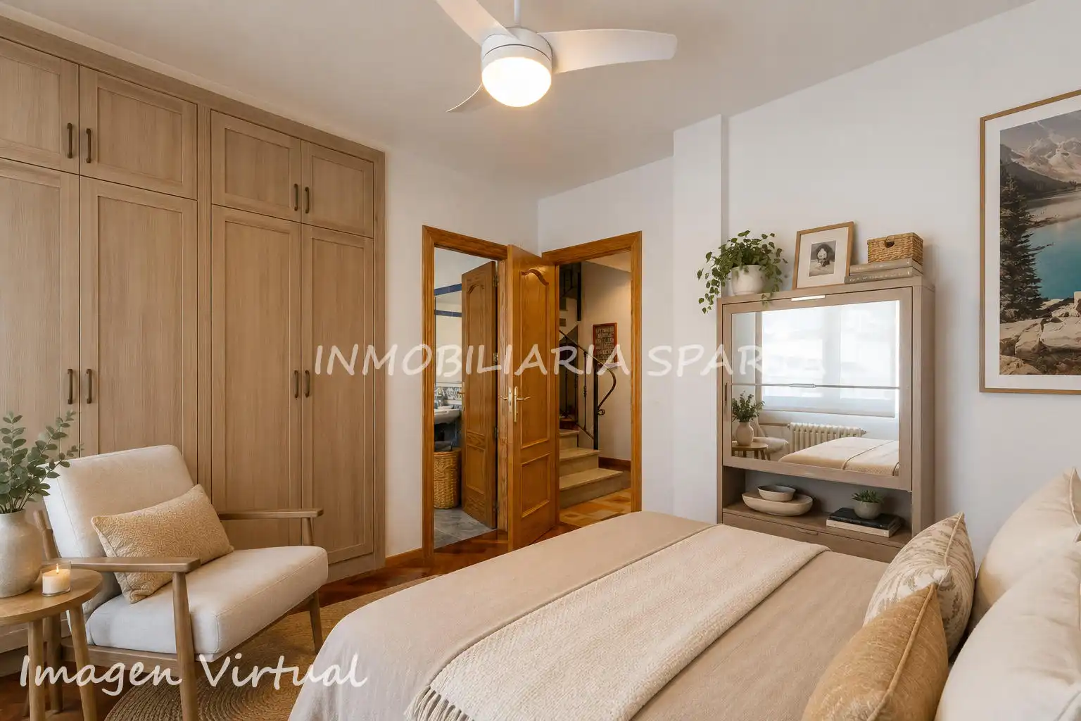 Bedroom of Duplexes for sale in Ciudad Real  with Air Conditioner, Heating and Parquet flooring