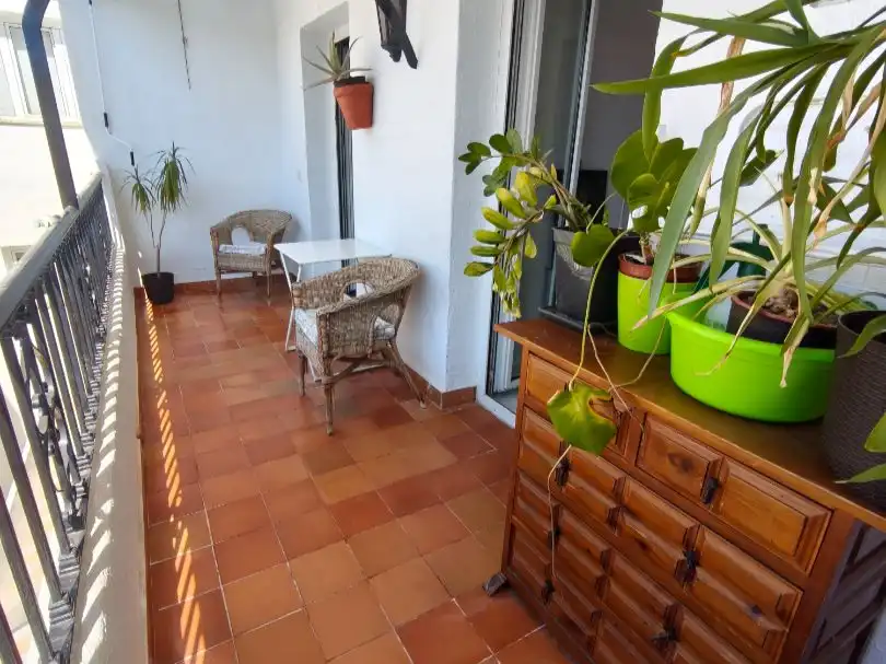 Terrasse von Dachboden zur Miete in Mijas mit Klimaanlage, Terrasse und Balkon