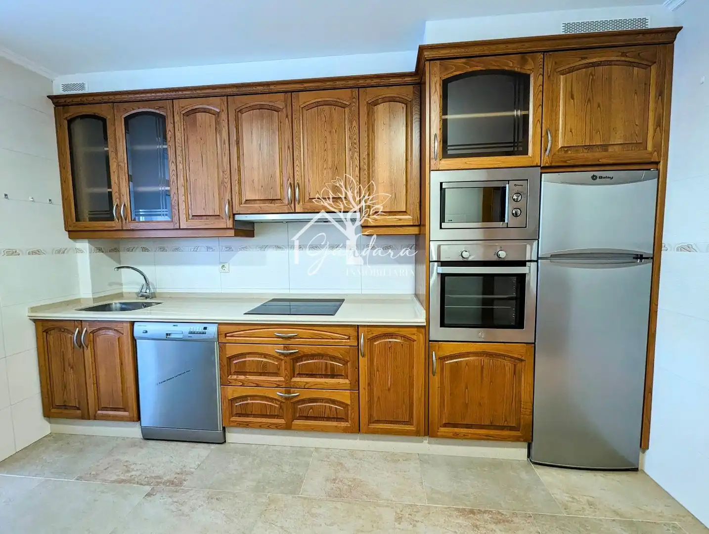Kitchen of Flat for rent in Narón  with Heating, Parquet flooring and Terrace