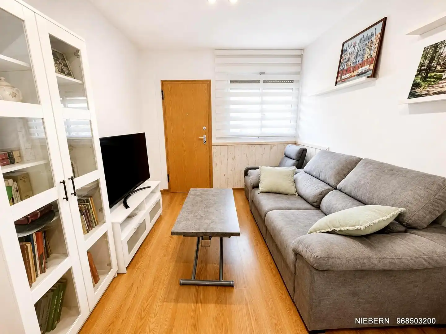 Sala de estar de Piso en venta en Cartagena con Aire acondicionado, Parquet y Trastero