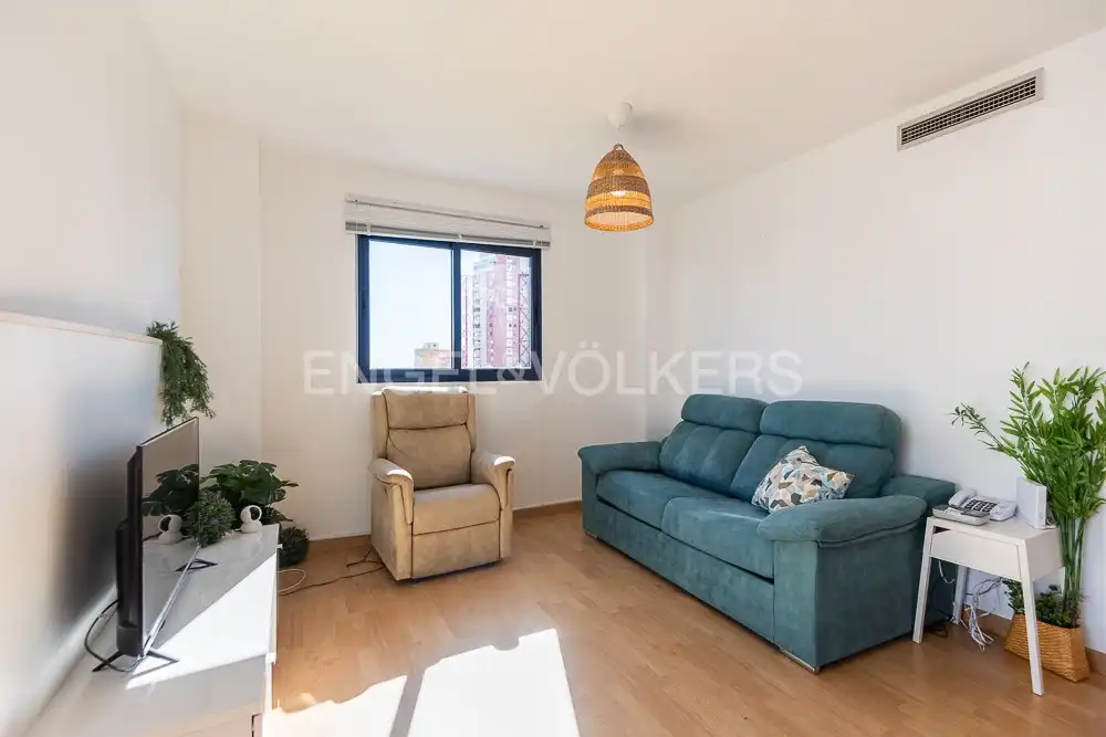 Living room of Flat for rent in La Pobla de Farnals  with Air Conditioner, Heating and Private garden
