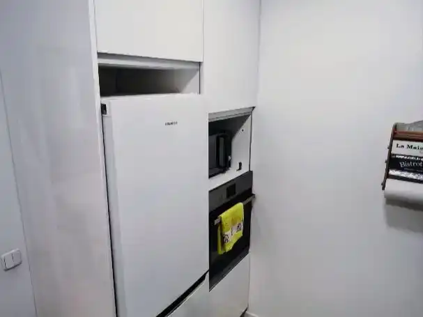 Kitchen of Flat for sale in  Madrid Capital  with Air Conditioner