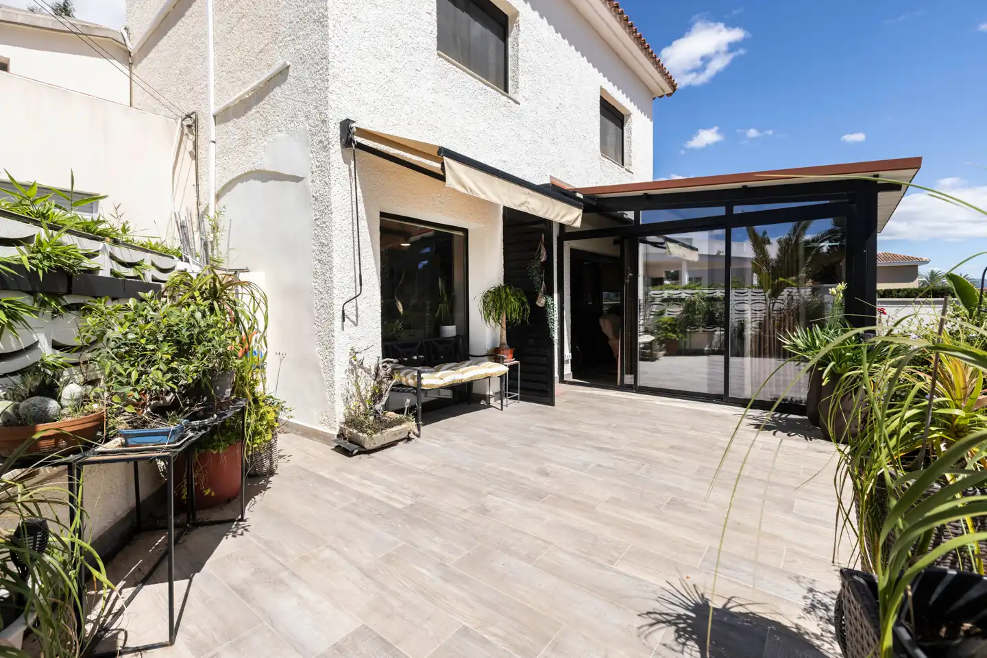 Terraza de Casa adosada en venta en L'Eliana con Aire acondicionado y Jardín privado
