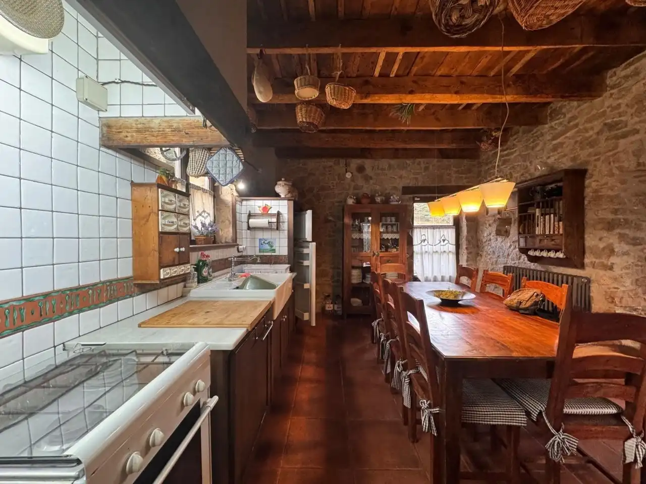 Kitchen of Country homes for sale in Ripoll  with Private garden, Parquet flooring and Terrace
