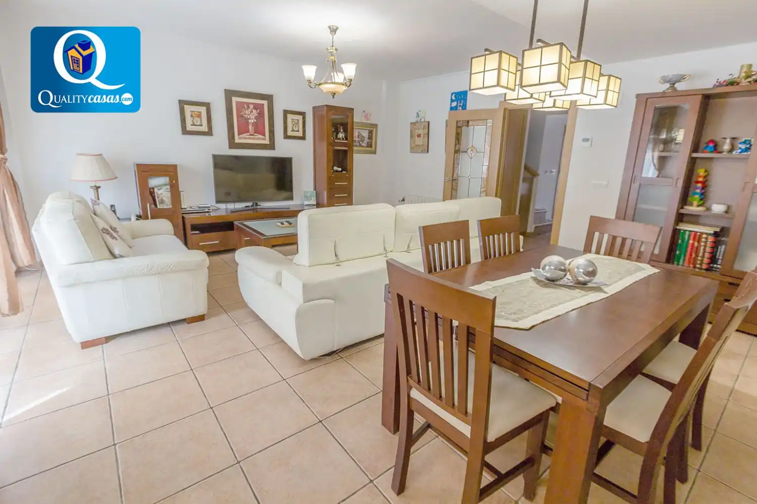 Sala d'estar de Casa adosada en venda en Mutxamel amb Aire condicionat, Calefacció i Terrassa
