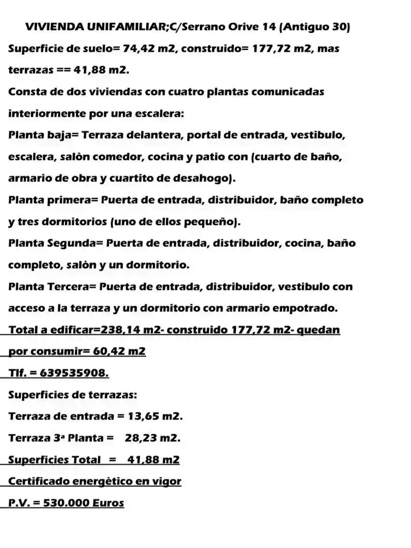 Parking of Houses for sale in Centro
