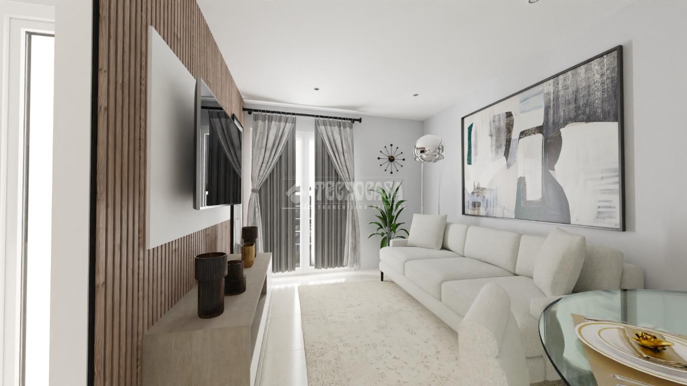 Living room of Flat for sale in  Madrid Capital