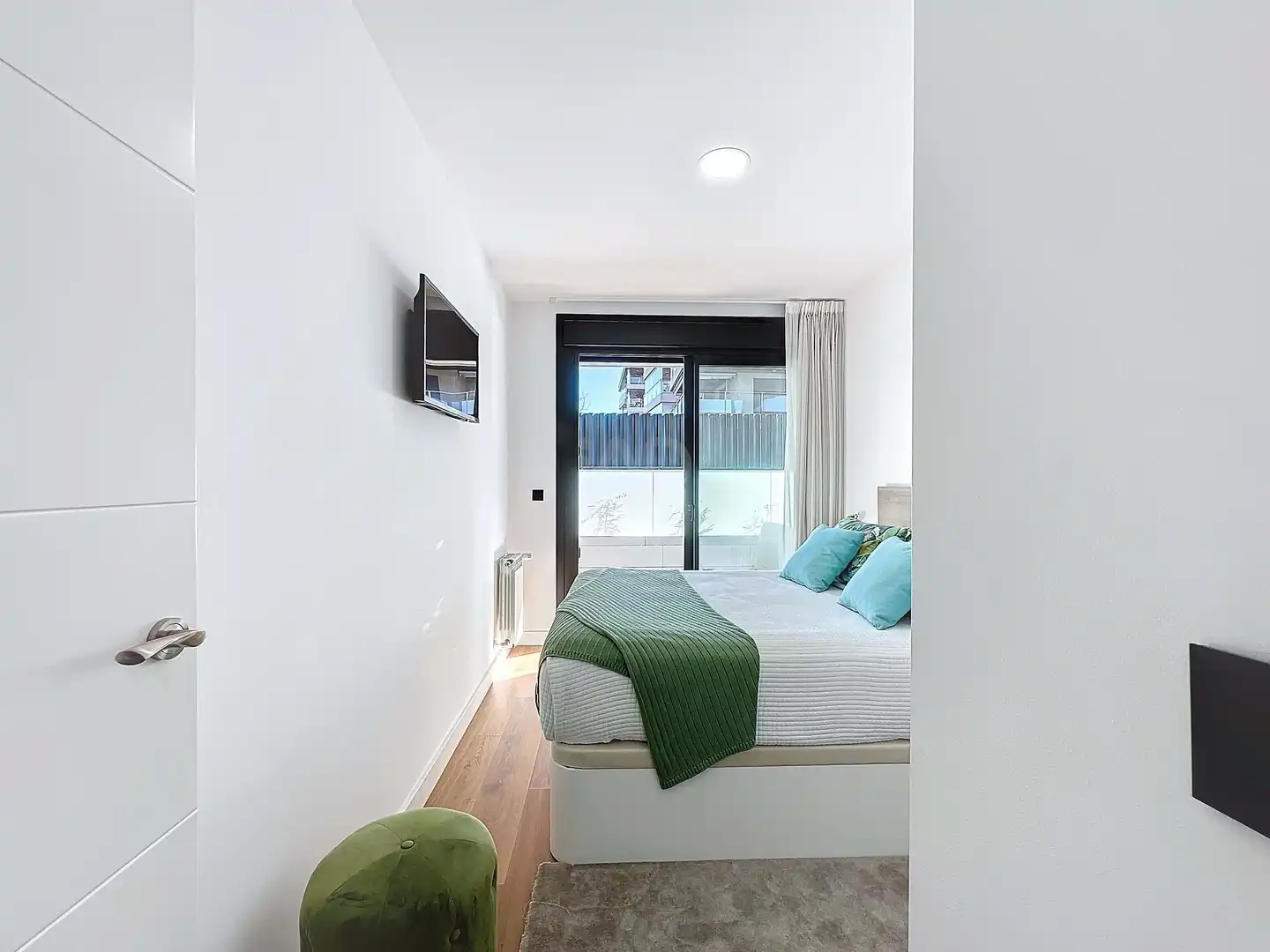 Schlafzimmer von Wohnung zum Verkauf in Sanxenxo mit Heizung, Terrasse und Schwimmbad