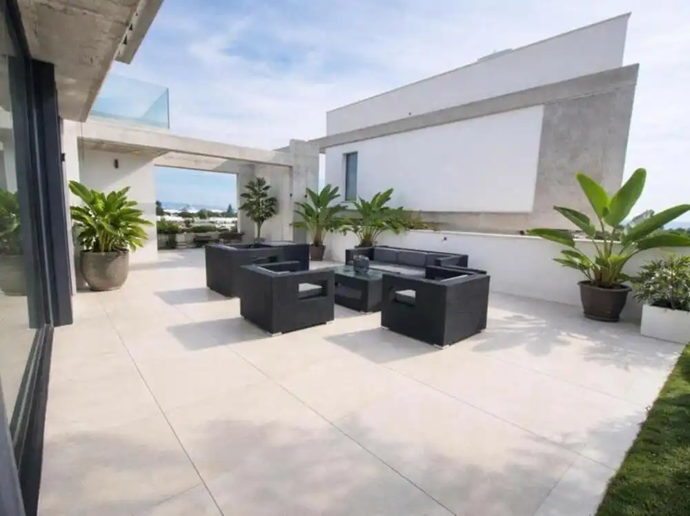 Terraza de Casa o chalet de alquiler en Marbella con Aire acondicionado, Jardín privado y Terraza