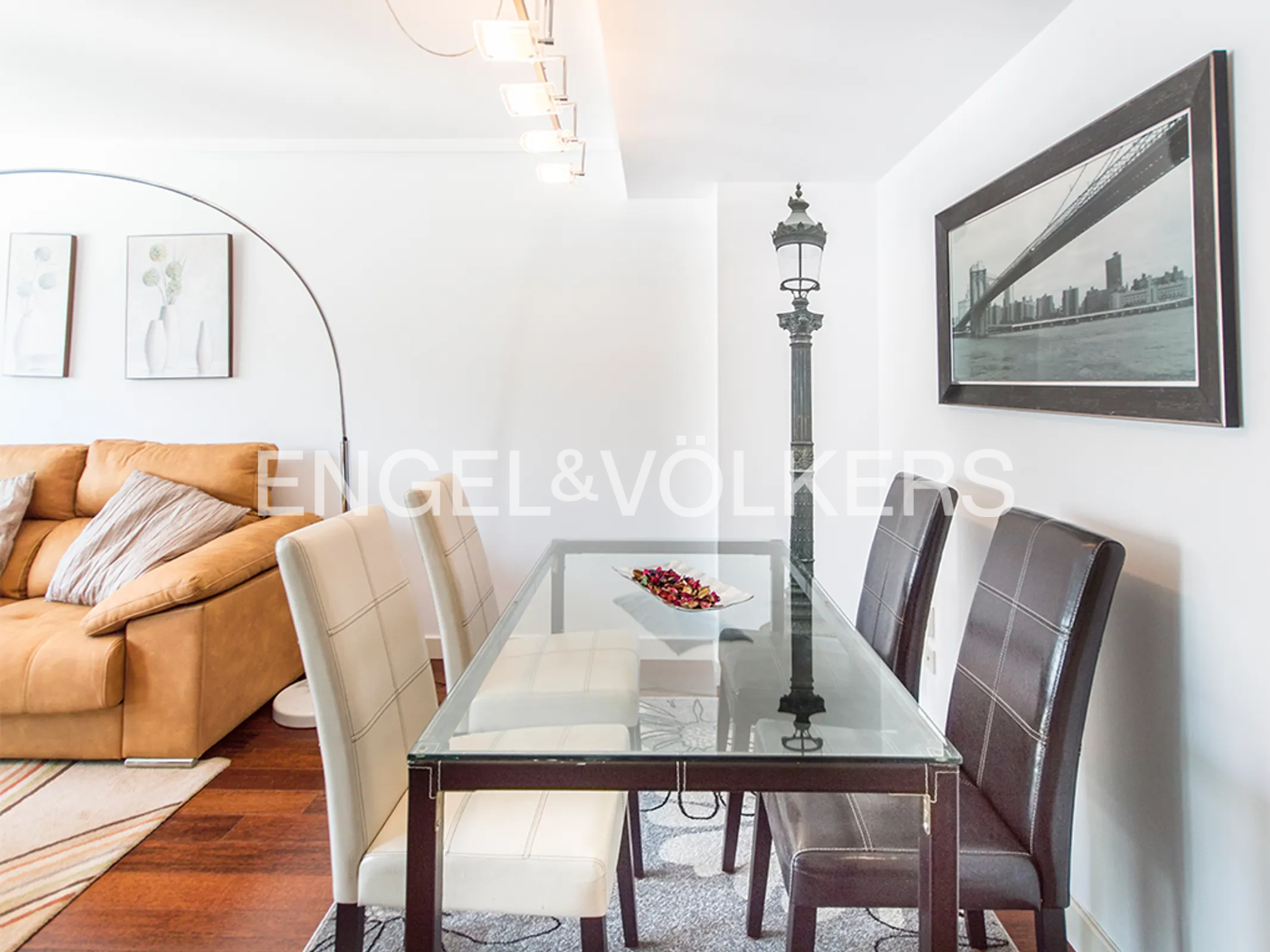 Dining room of Apartment to rent in  Madrid Capital  with Air Conditioner, Heating and Terrace