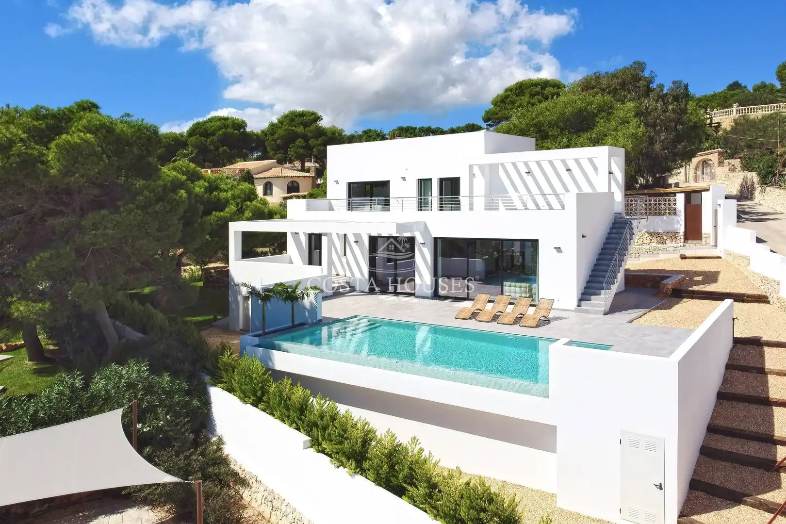 Exterior view of Houses for sale in Jávea / Xàbia  with Air Conditioner, Private garden and Terrace
