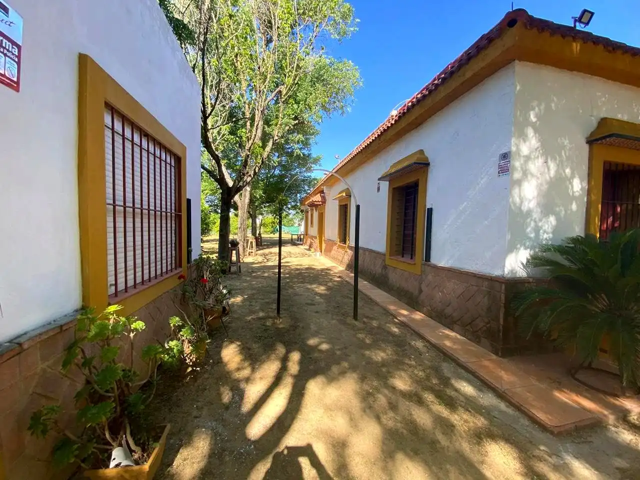 Vista exterior de Casa o xalet en venda en Alcalá de Guadaira amb Jardí privat, Terrassa i Piscina
