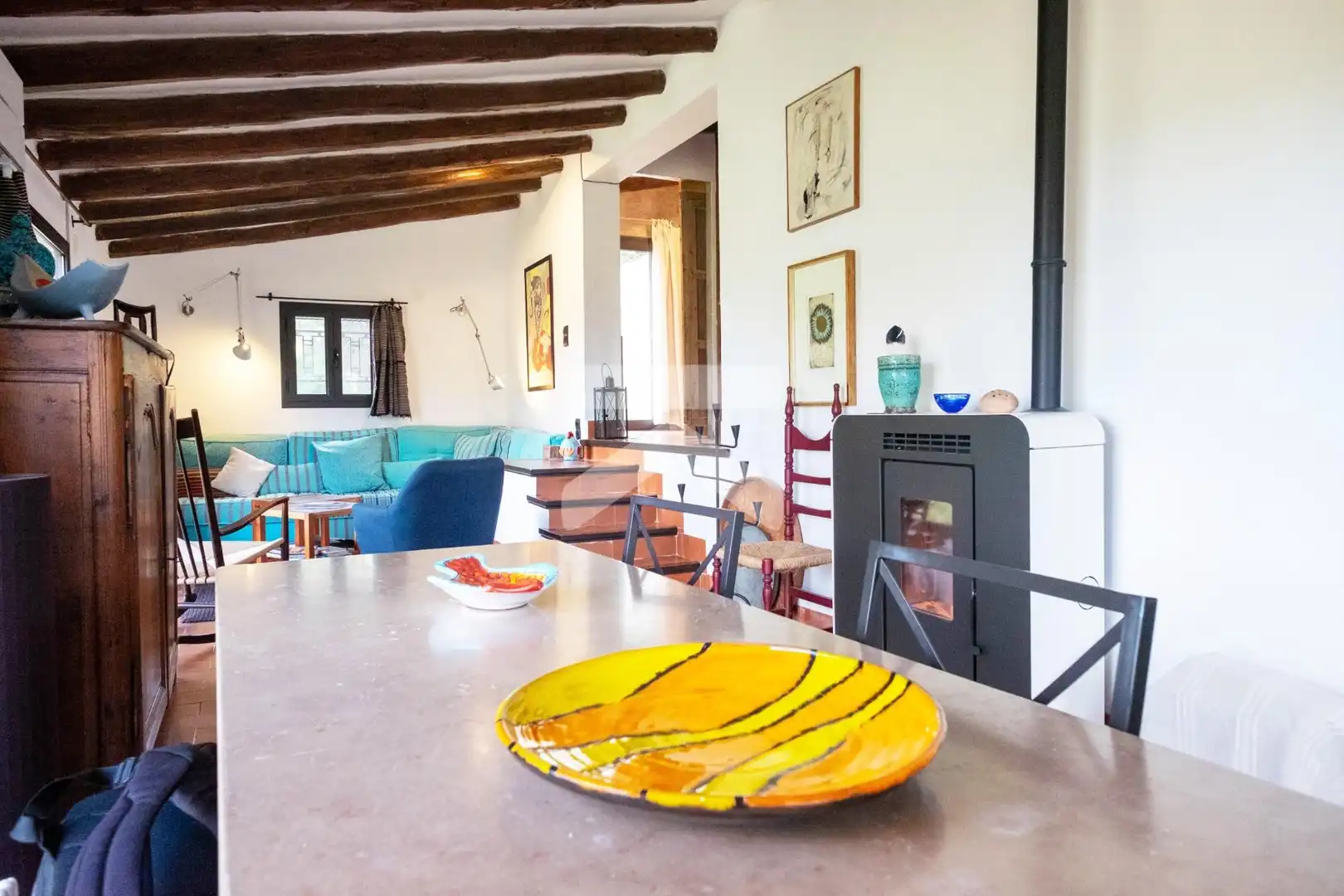 Dining room of Houses for sale in Pratdip  with Air Conditioner, Heating and Private garden