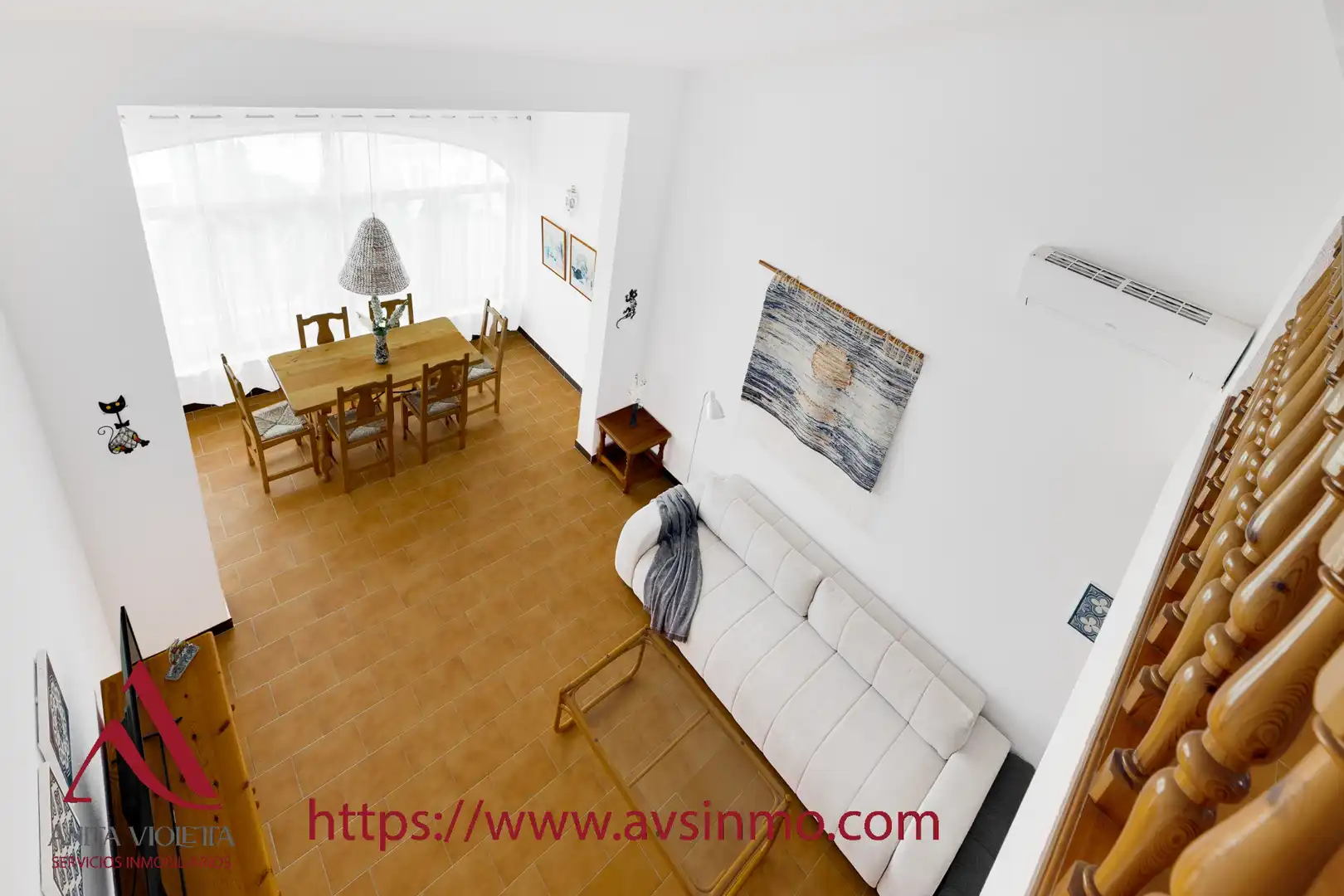 Living room of Detached homes for rent in Santa Pola  with Air Conditioner, Terrace and Furnished