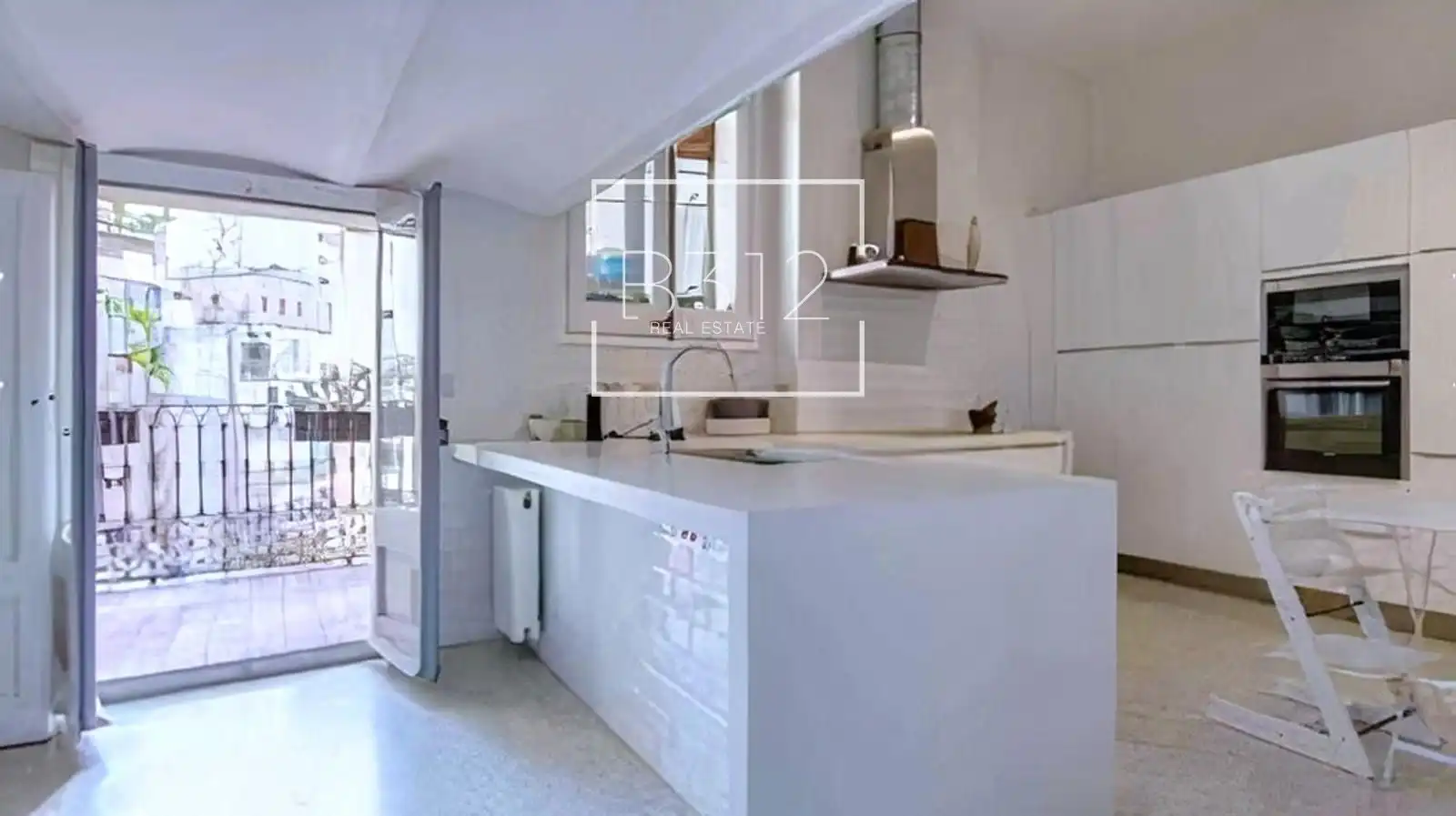 Kitchen of Flat for rent in Barcelona  with Air Conditioner, Heating and Terrace