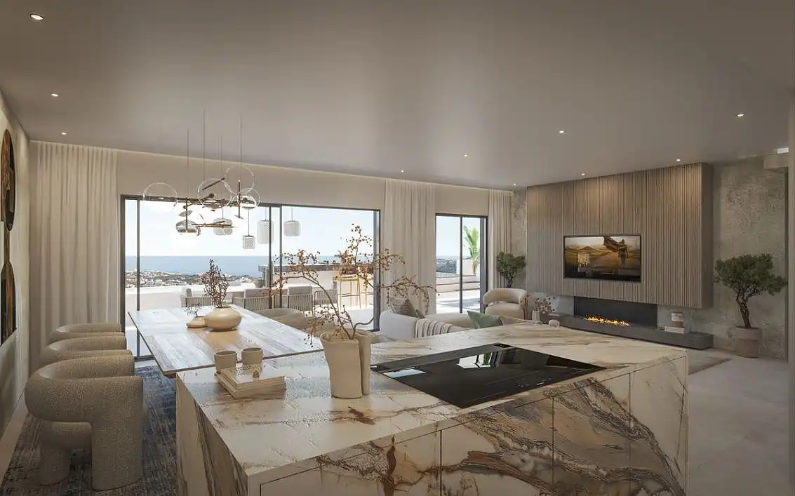 Sala de estar de Apartamento en venta en Benalmádena con Aire acondicionado, Terraza y Trastero