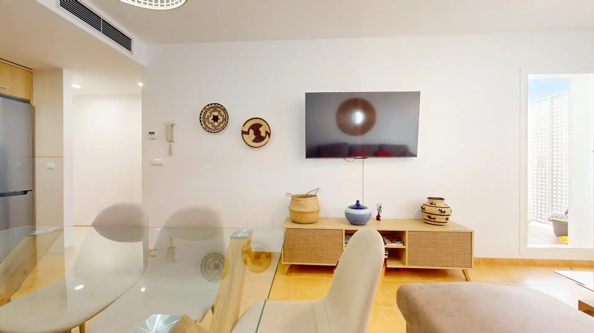 Sala de estar de Ático en venta en Mojácar con Aire acondicionado, Calefacción y Jardín privado
