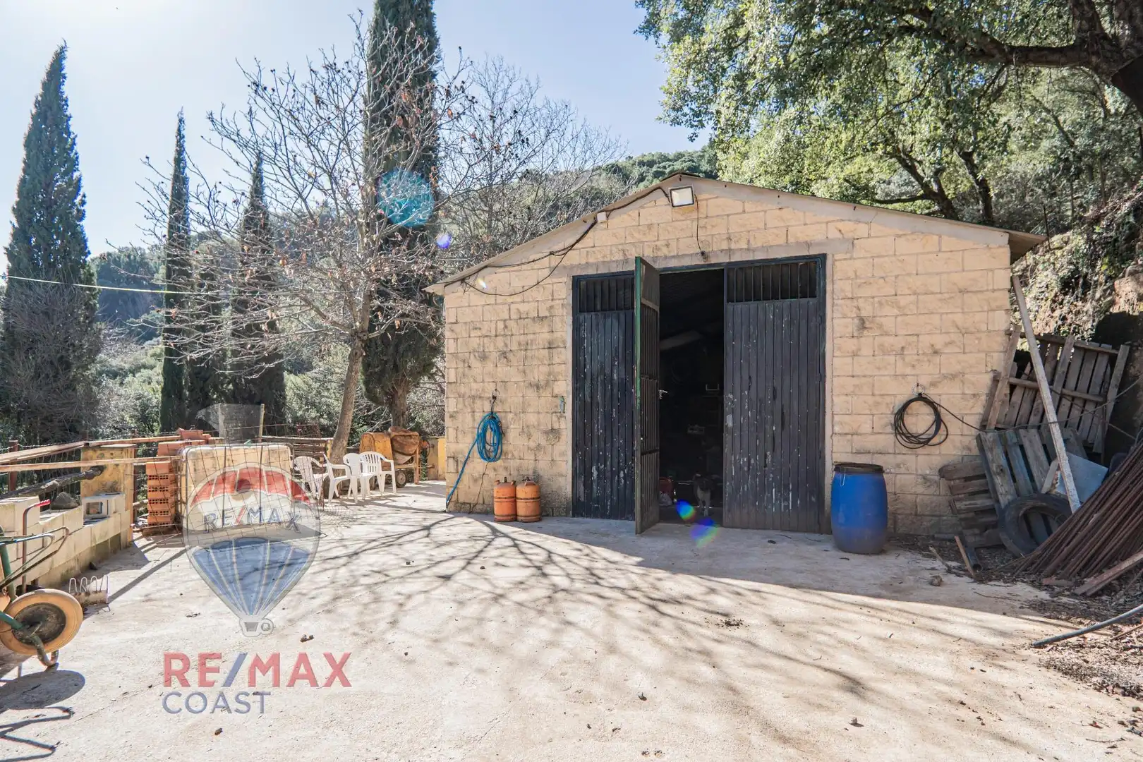 Vista exterior de Finca rústica en venta en Jubrique con Jardín privado, Terraza y Piscina